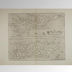 CYPRUS - CRETA (1579) CYPRVS INSVLA (ISLA DE CHIPRE) CANDIA, OLIM CRETA (CANDIA, ANTES LLAMADA CR...